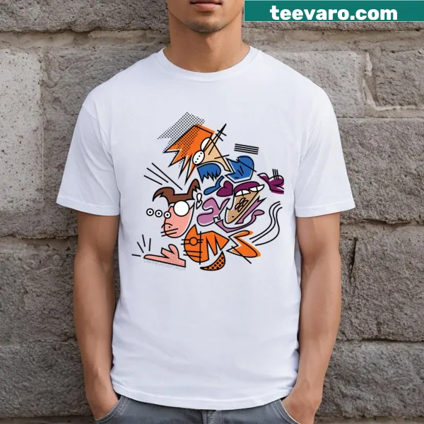 Humorous graphic T-shirt celebrating home movies with playful typography