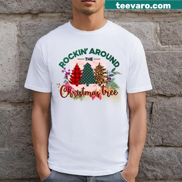 T-shirt with a festive design inspired by Christmas music