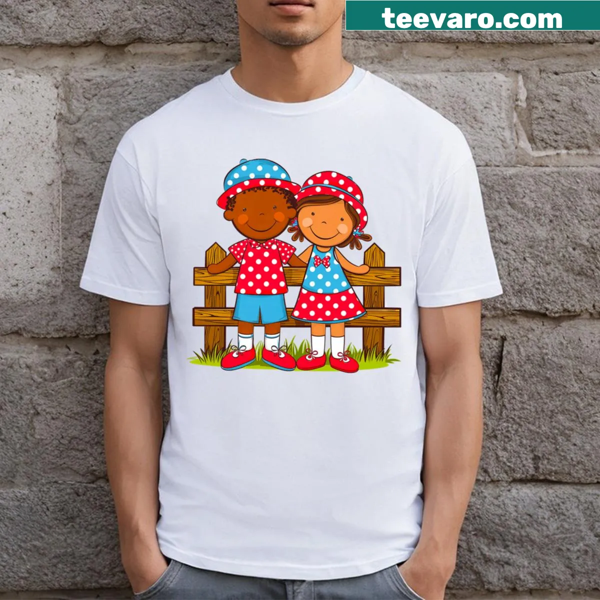 Sentimental t-shirt with 'We Are Family I Got My Sister With Me' text — on a men's t-shirt