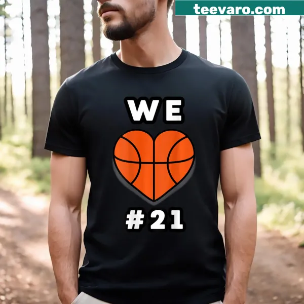 Fan of Number 21 sports T-shirt with bold typography