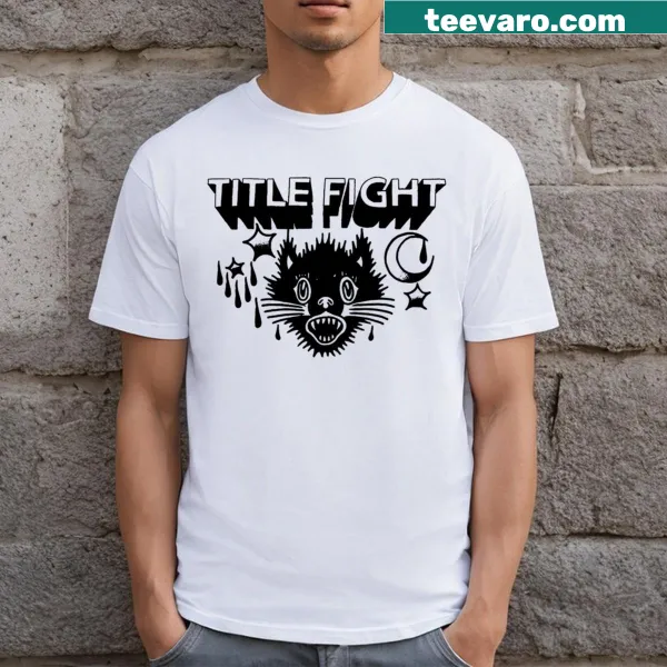 Music-themed t-shirt with a playful cat graphic