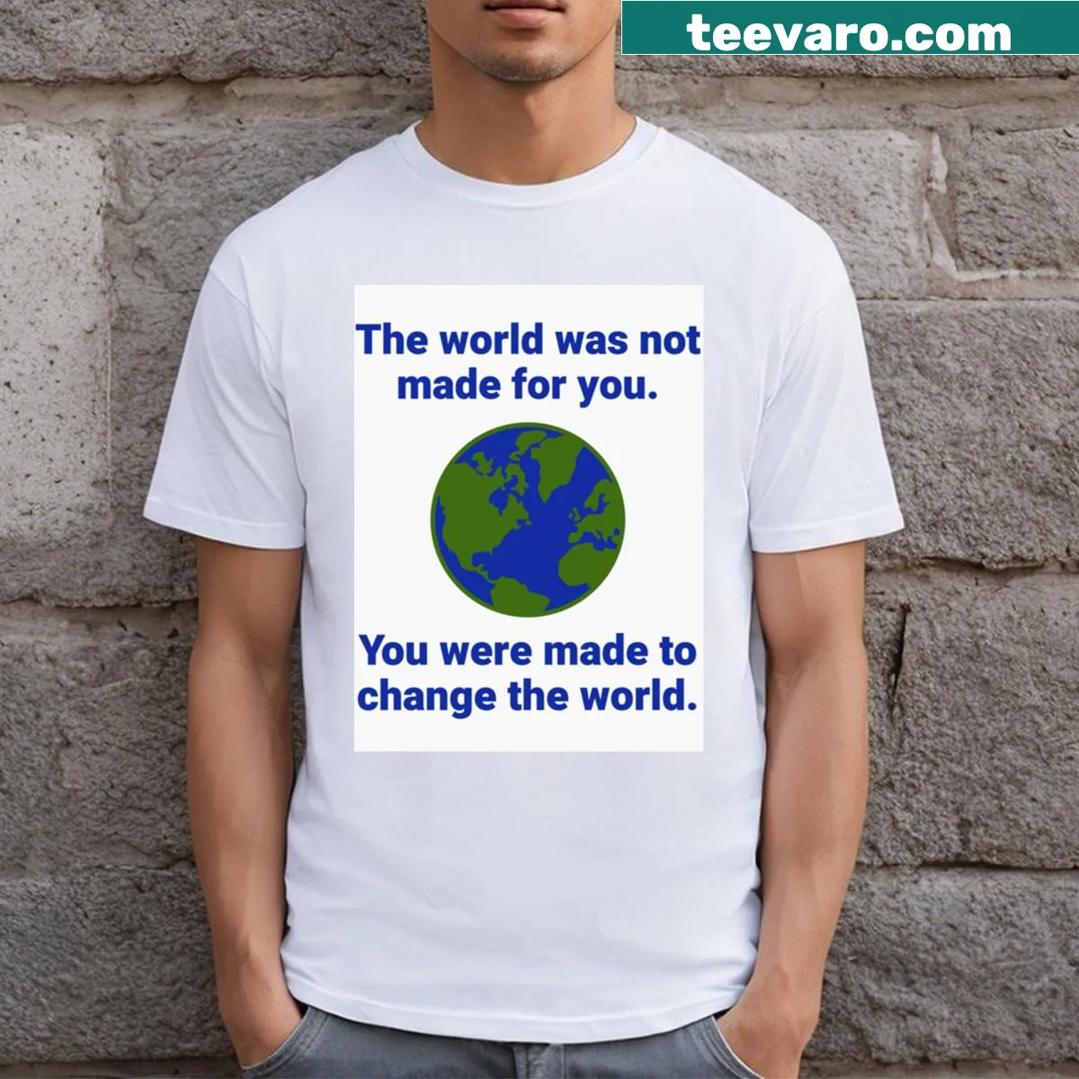 Inspirational T-shirt with a motivational quote — on a men's t-shirt