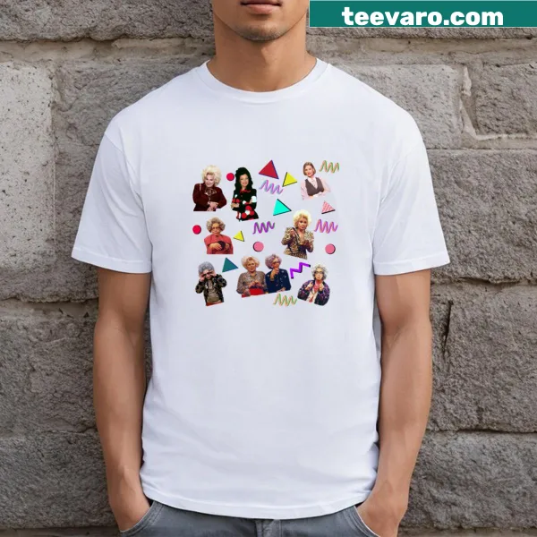Artistic collage design T-shirt with abstract elements