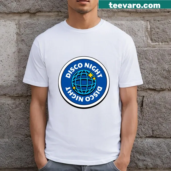 Retro disco globe design on a nostalgic T-shirt
