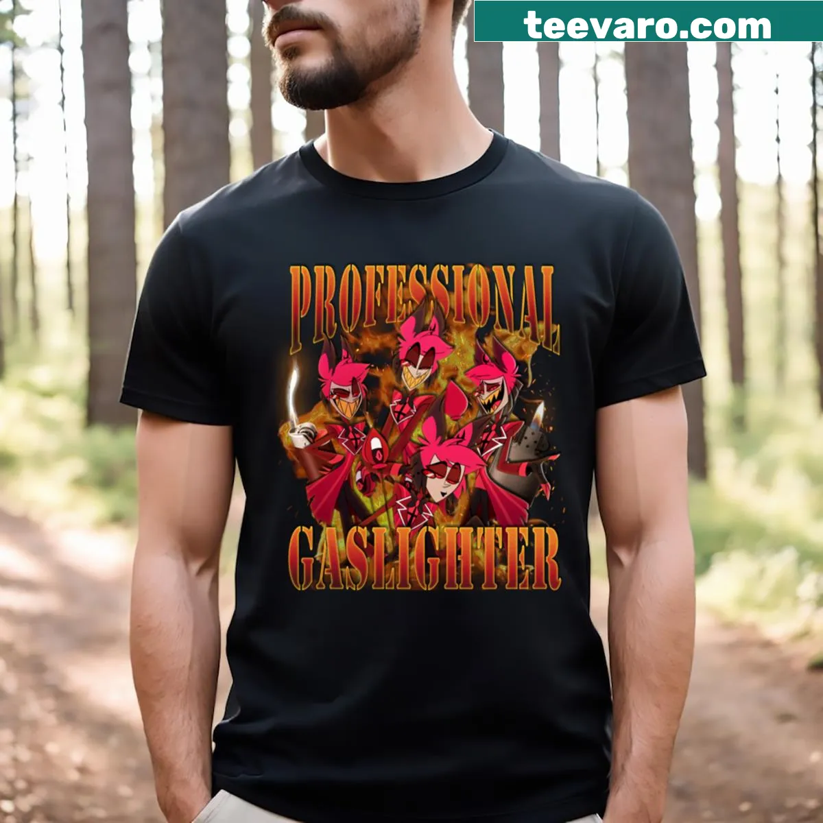 Humorous Halloween t-shirt featuring a spooky Last Supper illustration — on a men's t-shirt