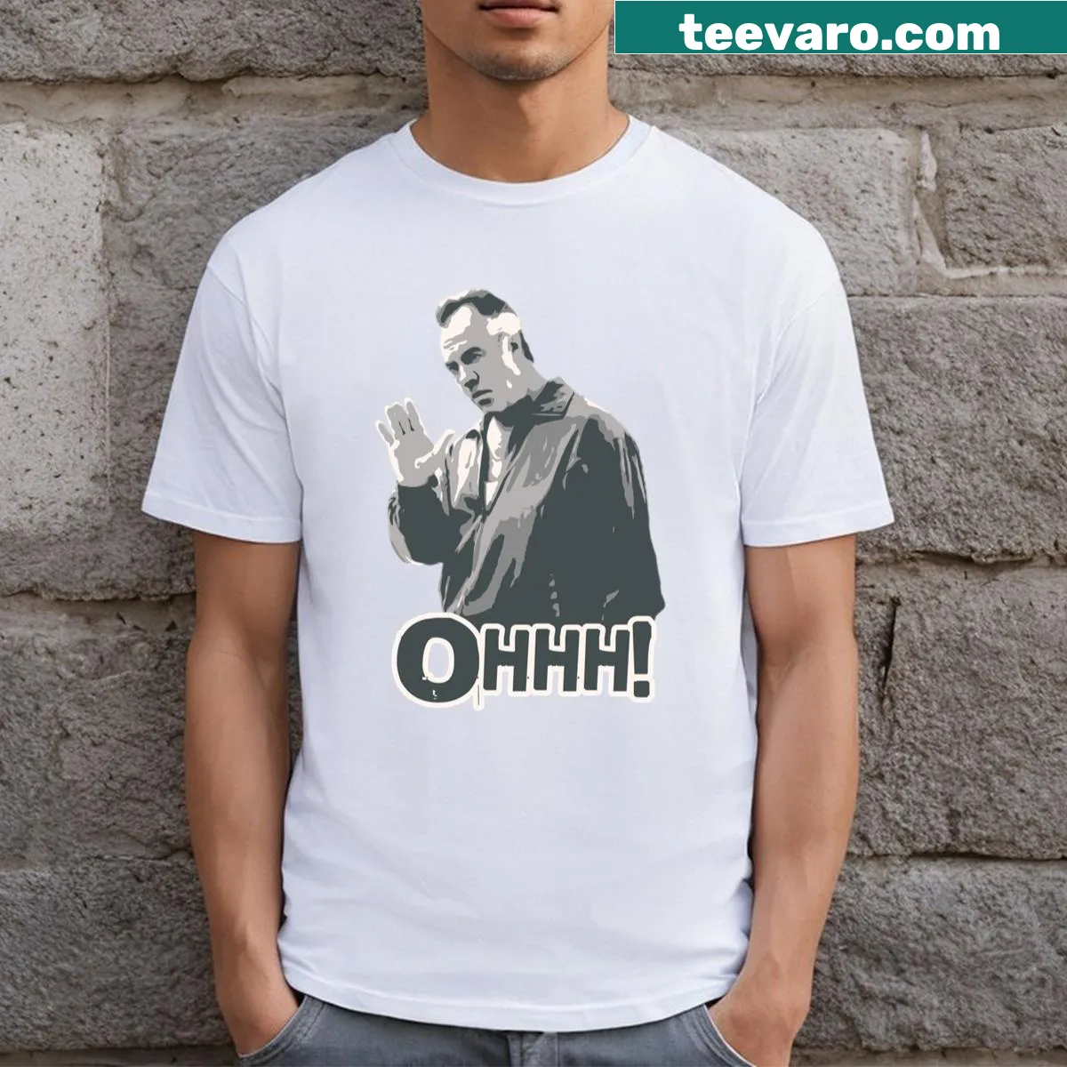 Funny T-shirt with Paulie Walnut's phrase 'Ohhh!' — on a men's t-shirt