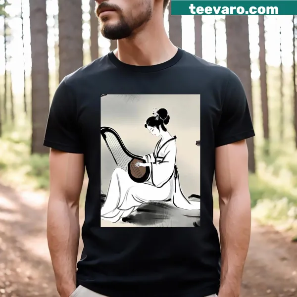 Serene T-shirt design promoting peace and harmony
