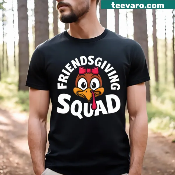 Funny Friendsgiving turkey-themed t-shirt