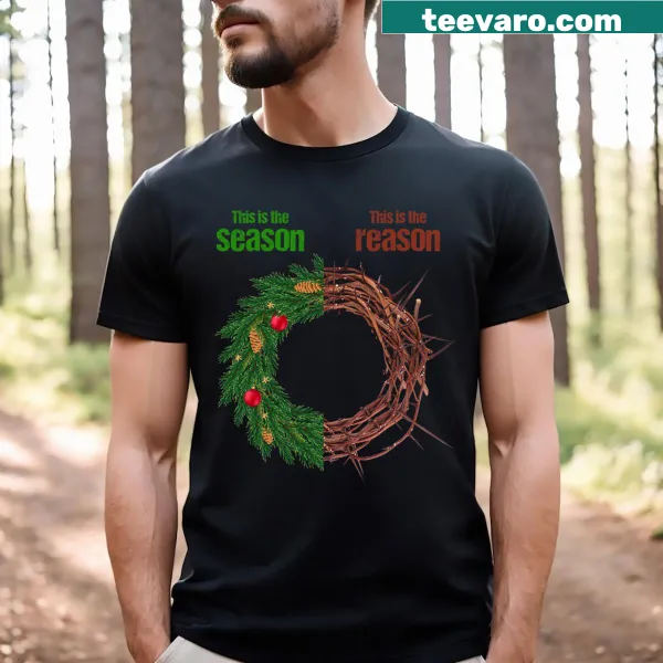 Christian Christmas themed typography T-shirt