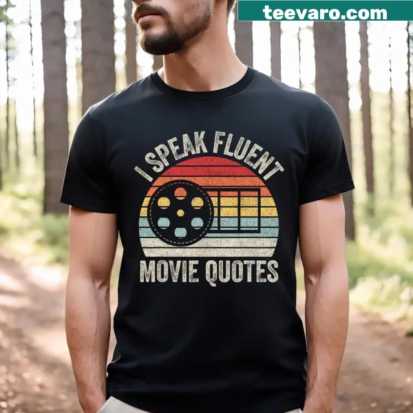 Retro movie quotes t-shirt for film lovers