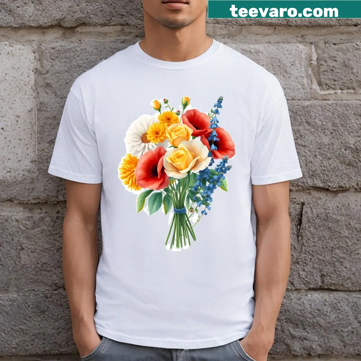 T-shirt with a heartfelt farewell graphic. — on a men's t-shirt