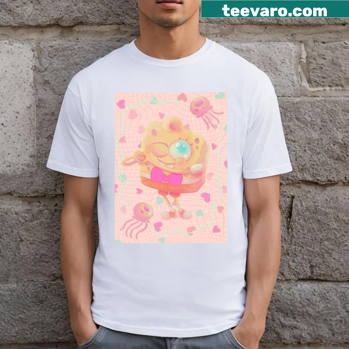 Funny T-shirt that says 'Bob Is A Good Boy' in playful font — on a men's t-shirt