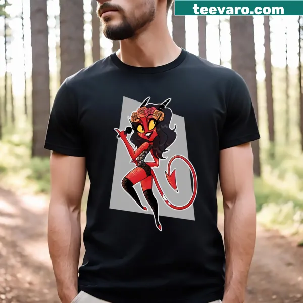 Cartoon Millie from Helluva Boss T-shirt with playful graphic