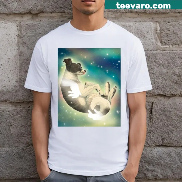 Tribute T-shirt honoring Laika, the first dog in space