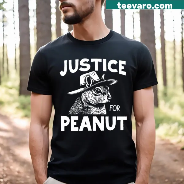 Humorous squirrel justice slogan T-shirt