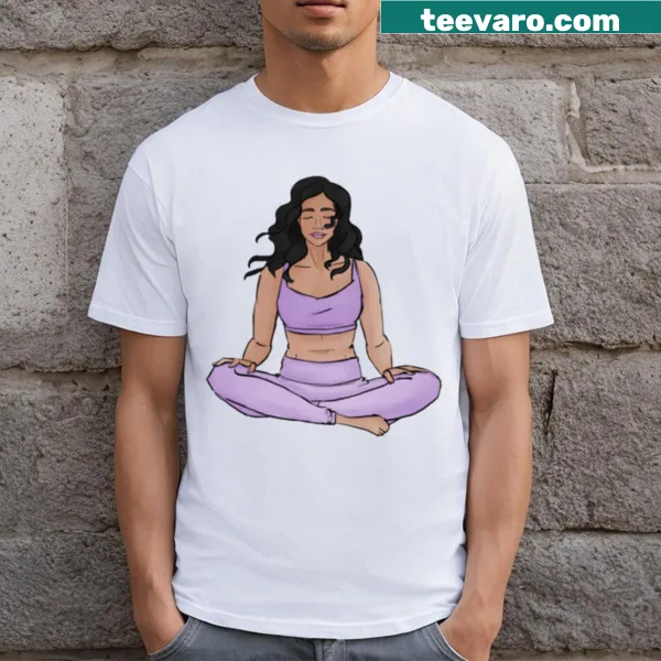 Minimalist T-shirt with the word 'Shanti' in simple typography