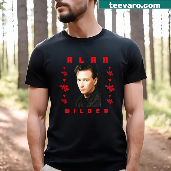 Minimalist T-shirt featuring iconic graphics inspired by Alan Wilder