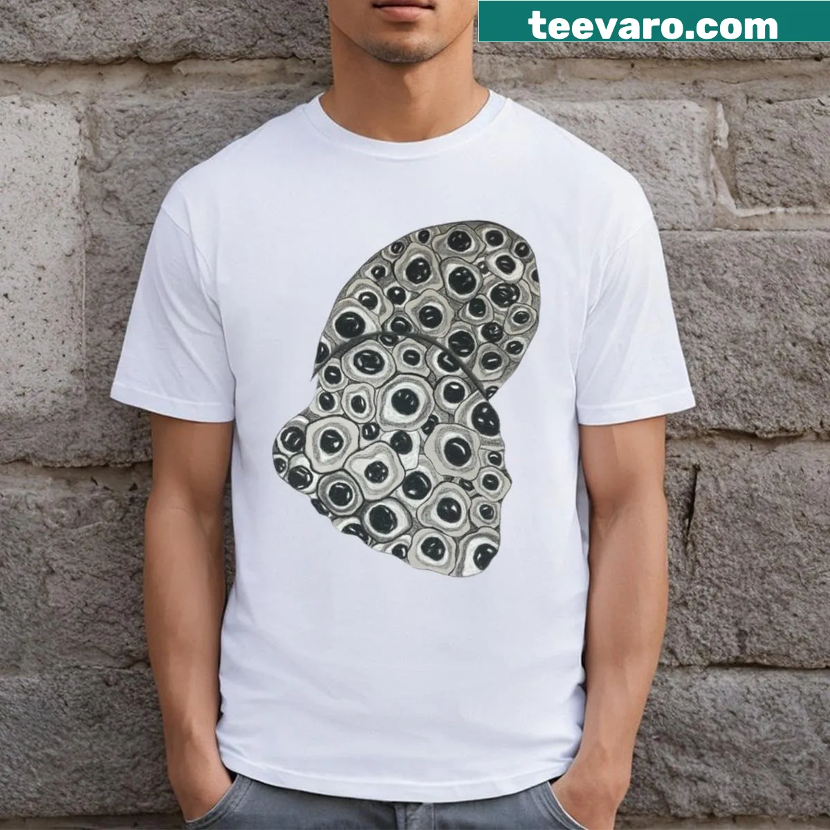 Intricate butterfly design T-shirt celebrating nature — on a men's t-shirt