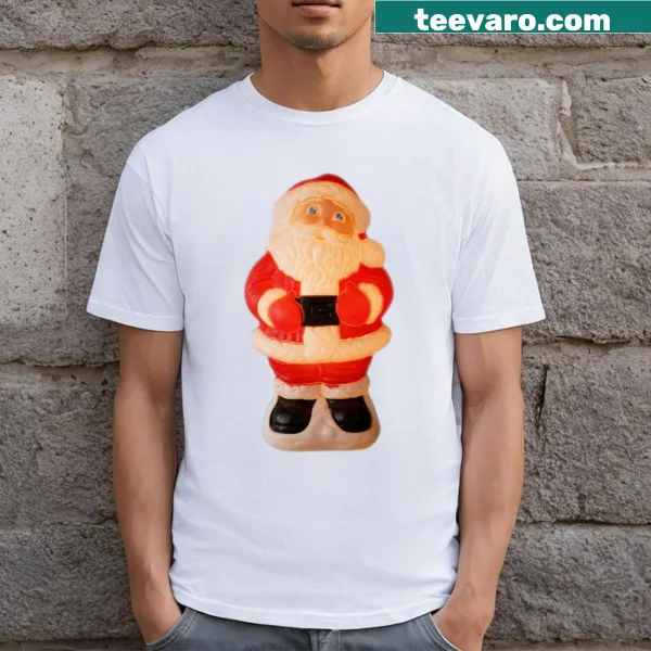 Vintage Santa graphic on a nostalgic holiday T-shirt