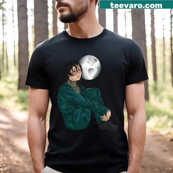 T-shirt with an illustration of 'Anya With Moon' design