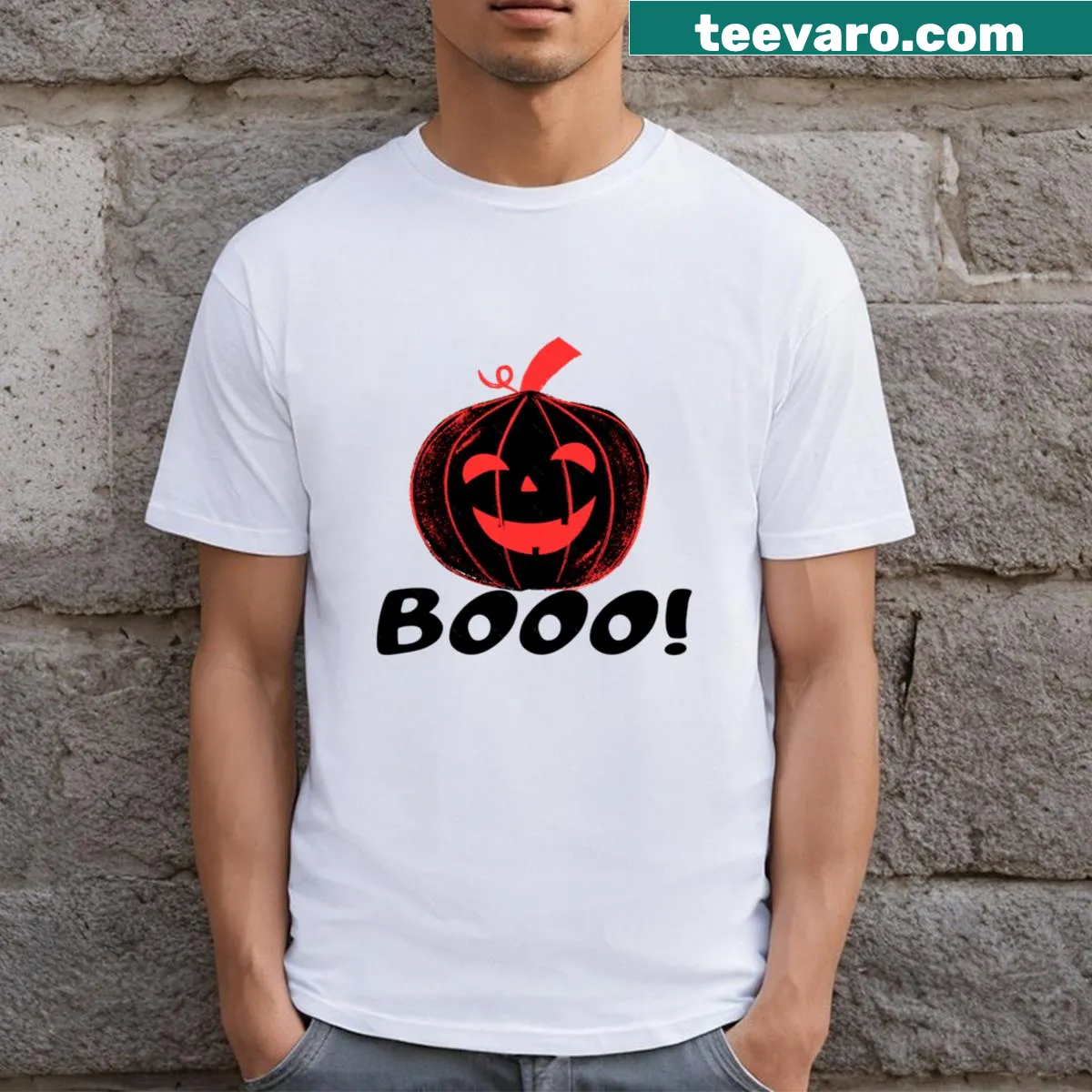 Captain Curly Mouthwashing humorous t-shirt featuring stickers — on a men's t-shirt