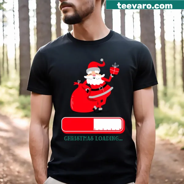T-shirt with 'Christmas Loading' text and loading bar graphic