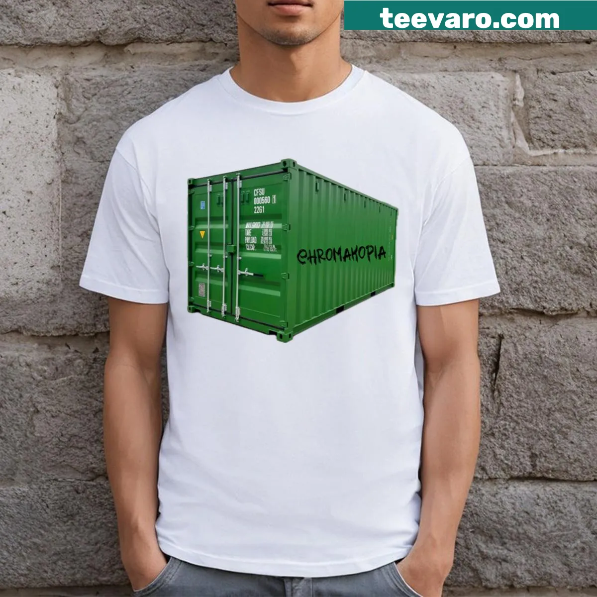 Stylized graphic inspired by Tyler The Creator — on a men's t-shirt
