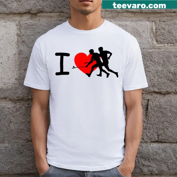 Graphic t-shirt celebrating the sport of hurling