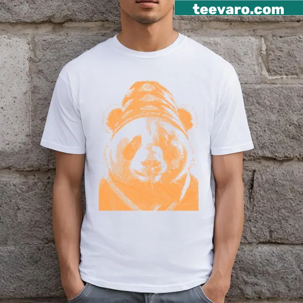 Cartoon design of a cute panda wearing a bandana