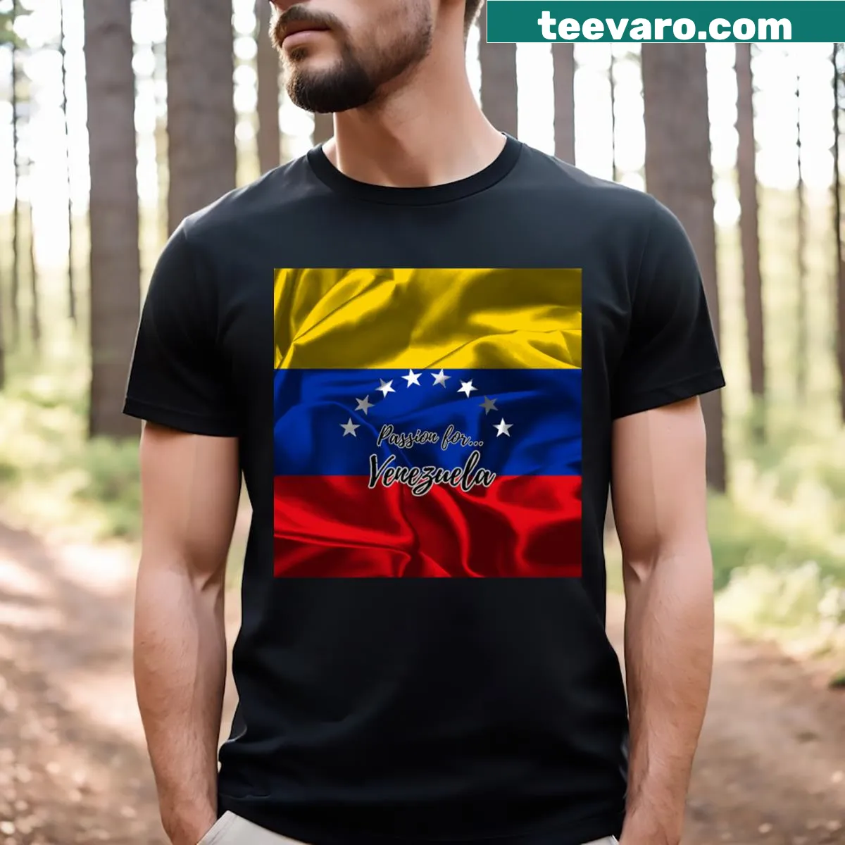 T-shirt depicting a cute cat peeking out of a box — on a men's t-shirt