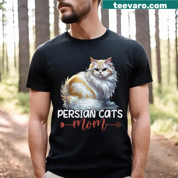 Cats Mom t-shirt with kitten illustrations and stylish text