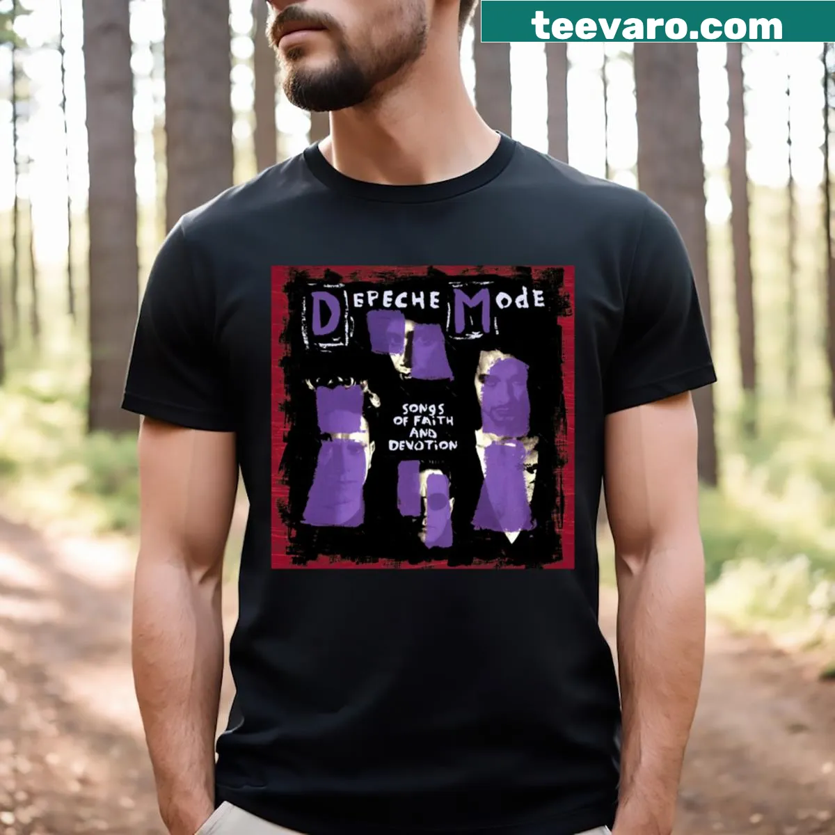 Cover art T-shirt inspired by Sofad album — on a men's t-shirt