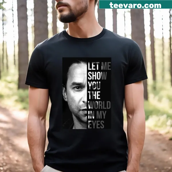 Graphic referencing Depeche Mode's 'World in My Eyes' on a tee