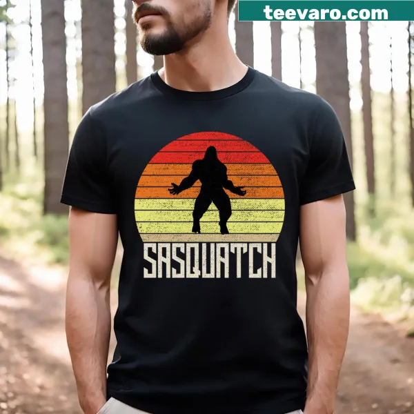 Simple Sasquatch t-shirt featuring a classic depiction of Bigfoot
