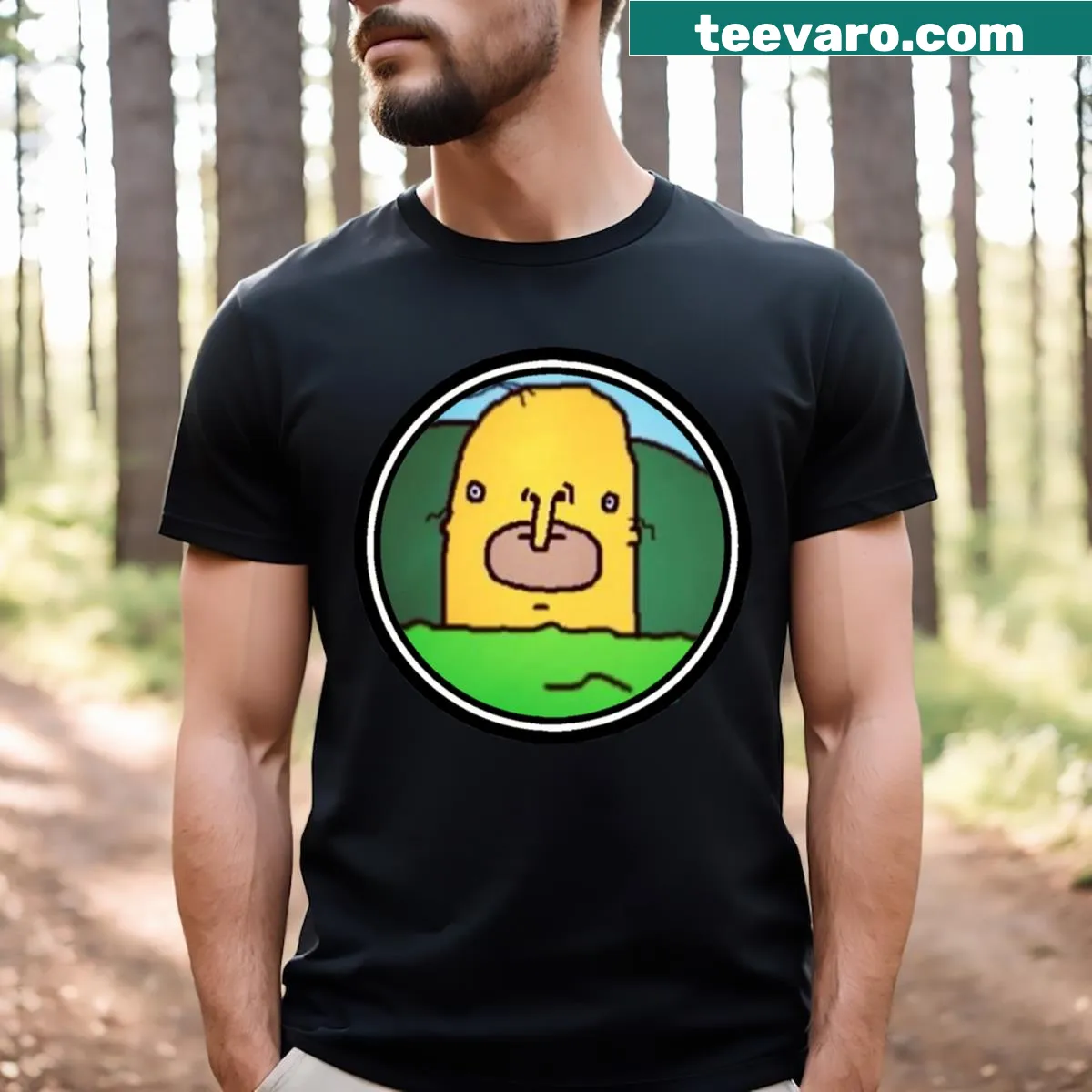 Playful Big Lez Show Choomah t-shirt — on a men's t-shirt
