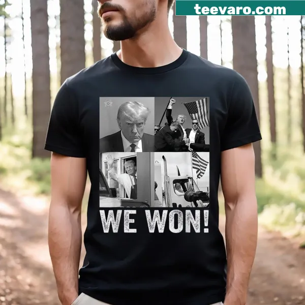 T-shirt celebrating Trump's victory in the 2024 election