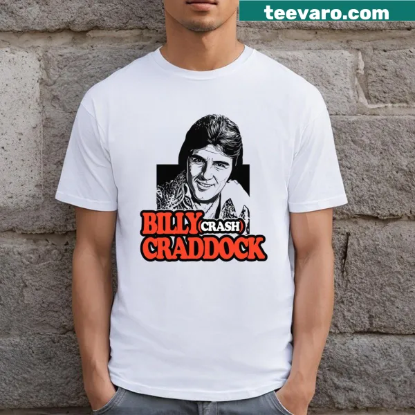 Vintage-style Billy Crash Craddock 70s country music t-shirt
