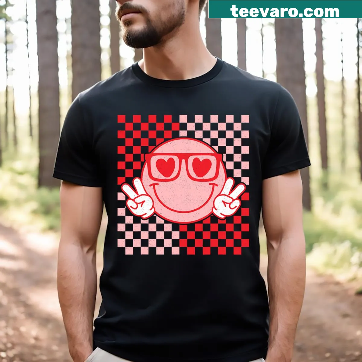 Playful Valentine's Day illustration on T-shirt. — on a men's t-shirt
