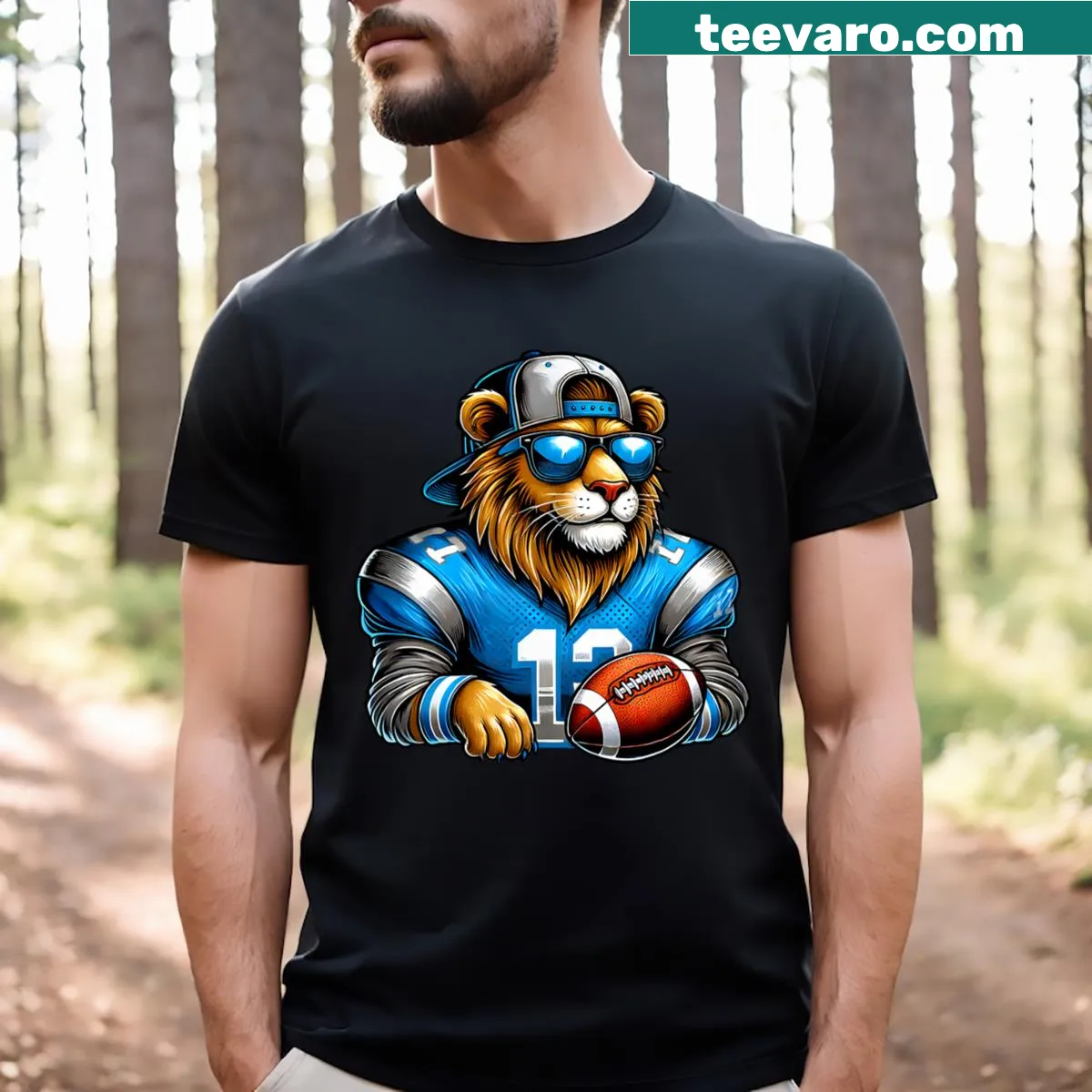 T-shirt showcasing Detroit-themed graphic for men and kids — on a men's t-shirt