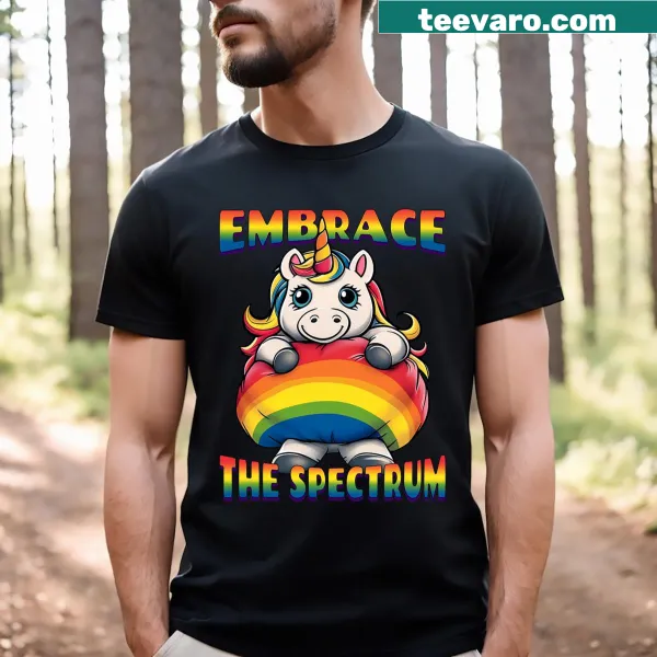 Unicorn graphic promoting autism awareness T-shirt