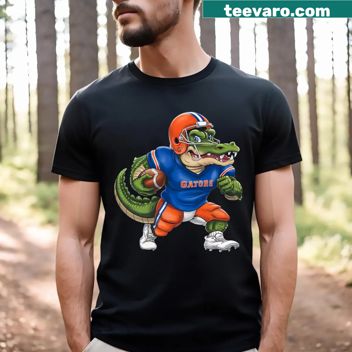 Florida-themed T-shirt for men and kids, embracing sunny vibes — on a men's t-shirt