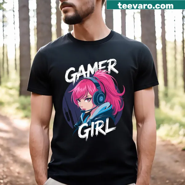 Gamer Girl graphic tee designed for female gamers