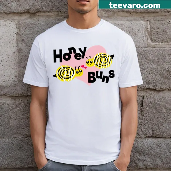 Fun graphic of a honey bun on a playful T-shirt