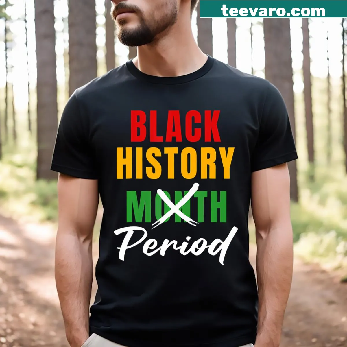 Retro Black History Month t-shirt honoring African American men. — on a men's t-shirt