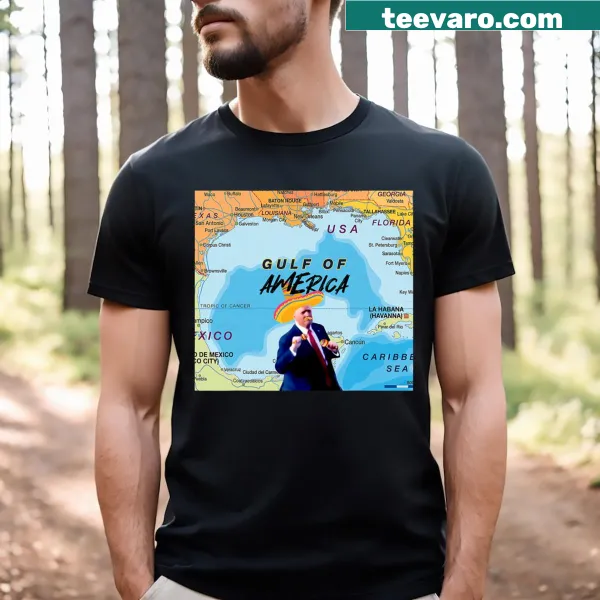 Humorous Trump t-shirt featuring dancing graphic with sombrero