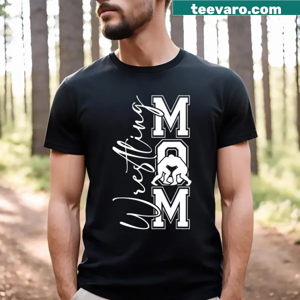 Funny t-shirt for wrestling moms with humorous graphic