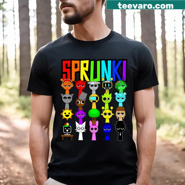 Whimsical design featuring characters from Sprunki Wenda for kids.