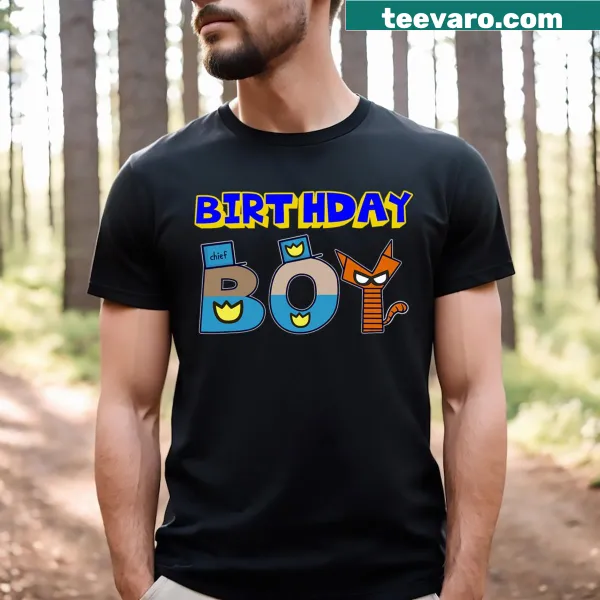 Birthday Boy Dog Family Party t-shirt with heartwarming graphic