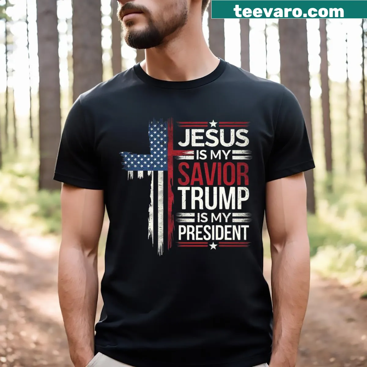 T-shirt celebrating Donald Trump's inauguration day in 2025. — on a men's t-shirt