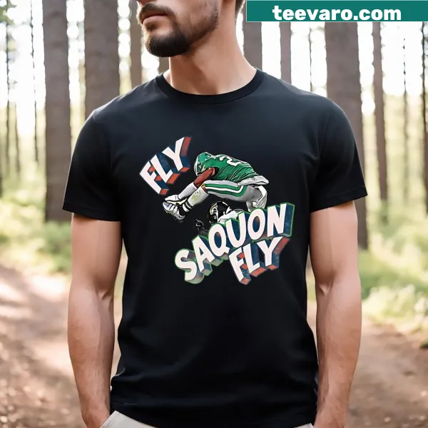 Humorous Saquon Barkley reverse hurdle graphic t-shirt